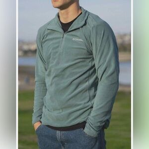 Columbia Sage Green Fleece Pullover